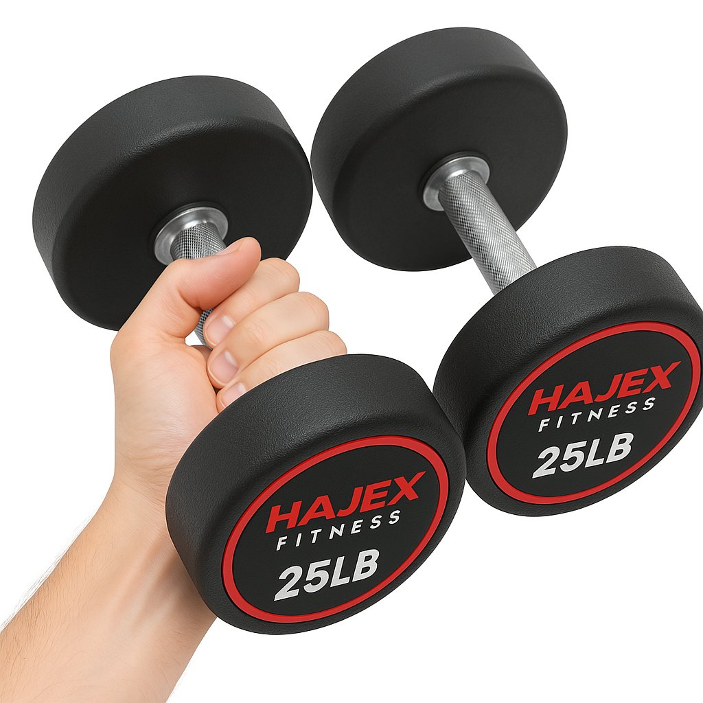 Haltères à tête ronde