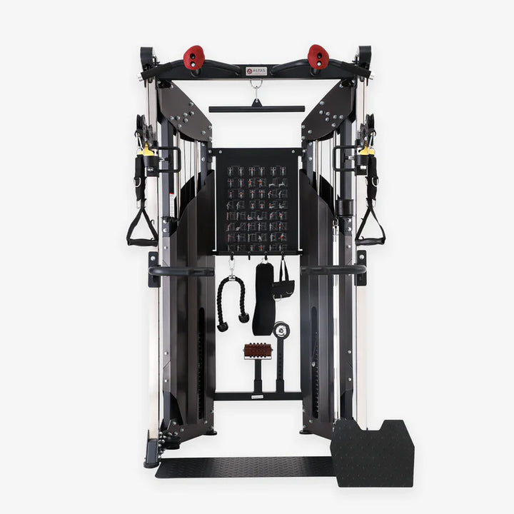 Altas Strength Multi Function Trainer Exercise Machine Black Workout Light Commercial Fitness Equipment AL-3075