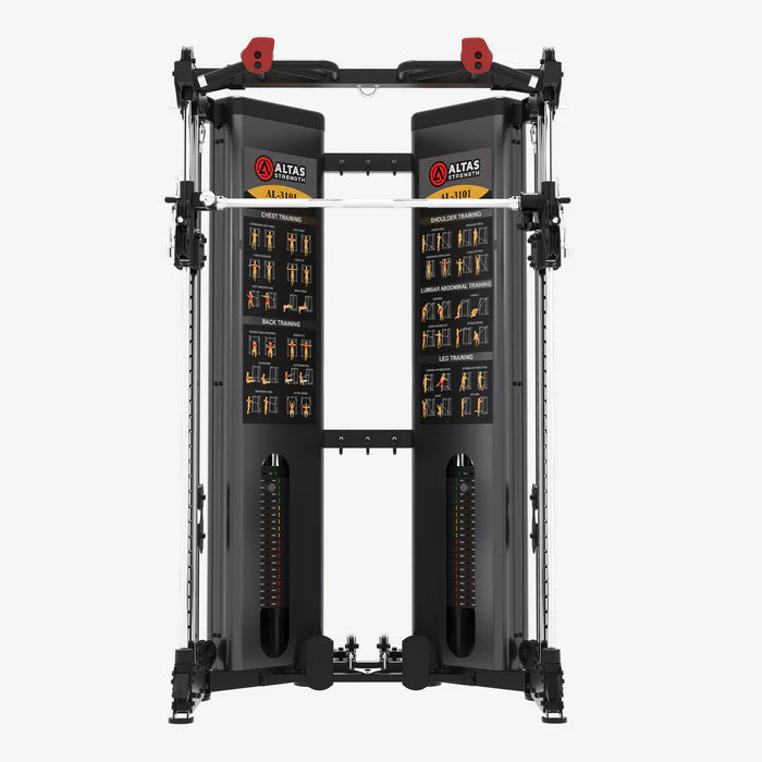 Folding Home Gym Smith Machine With Pulley System Gym Squat Rack AL-3101