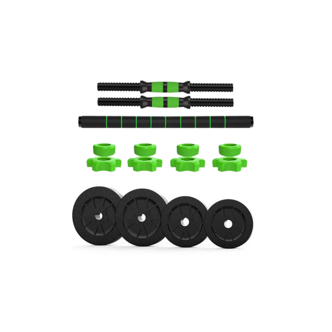 GREEN ADJUSTABLE DUMBBELL SET