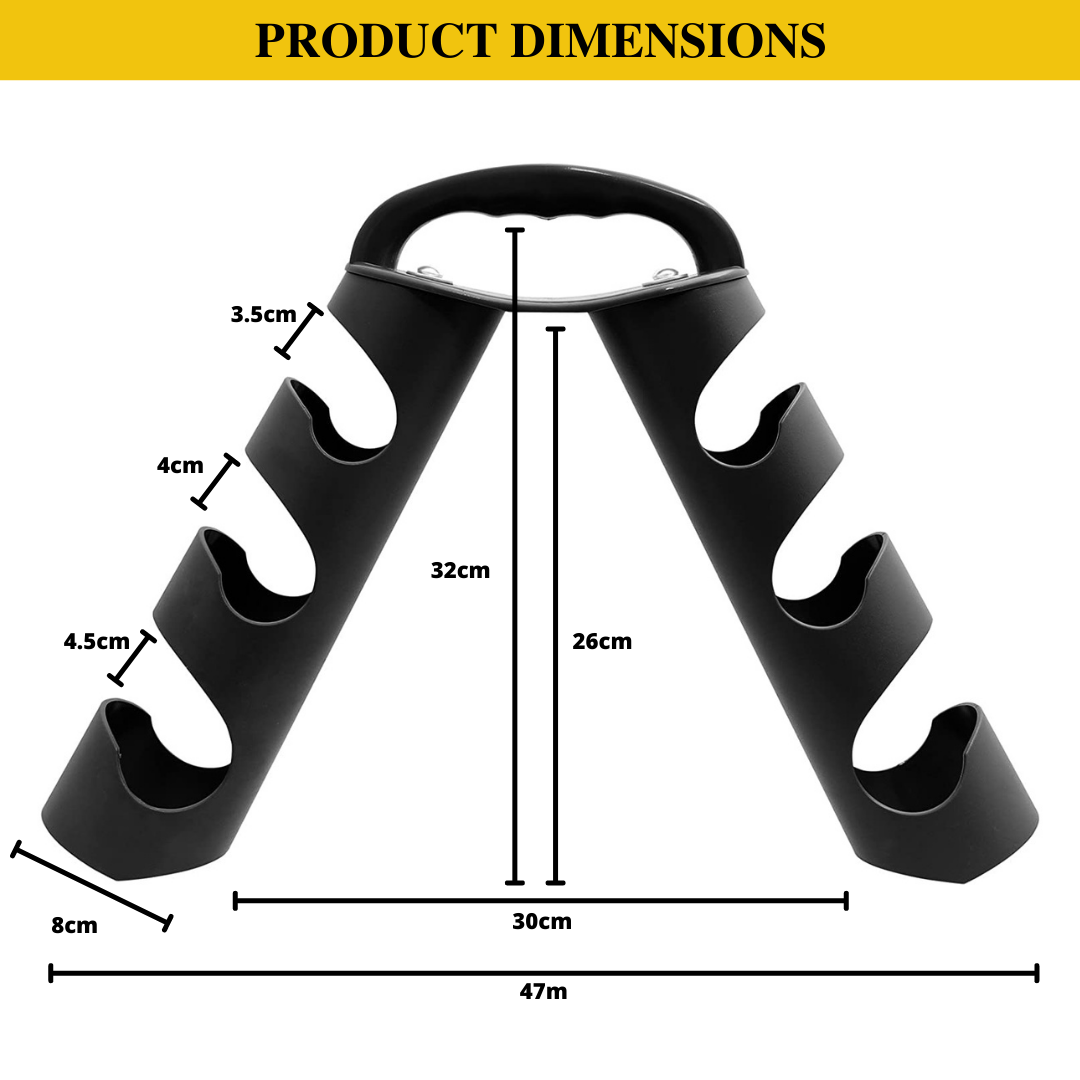 HAJEX Dumbbell Tree Plastic Vertical 3 Tier Rack Stand