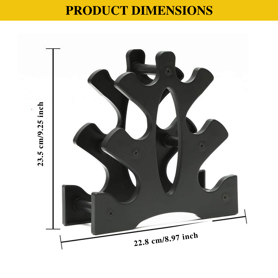 HAJEX Mini Dumbbell Tree Plastic Vertical Rack Stand for Gym