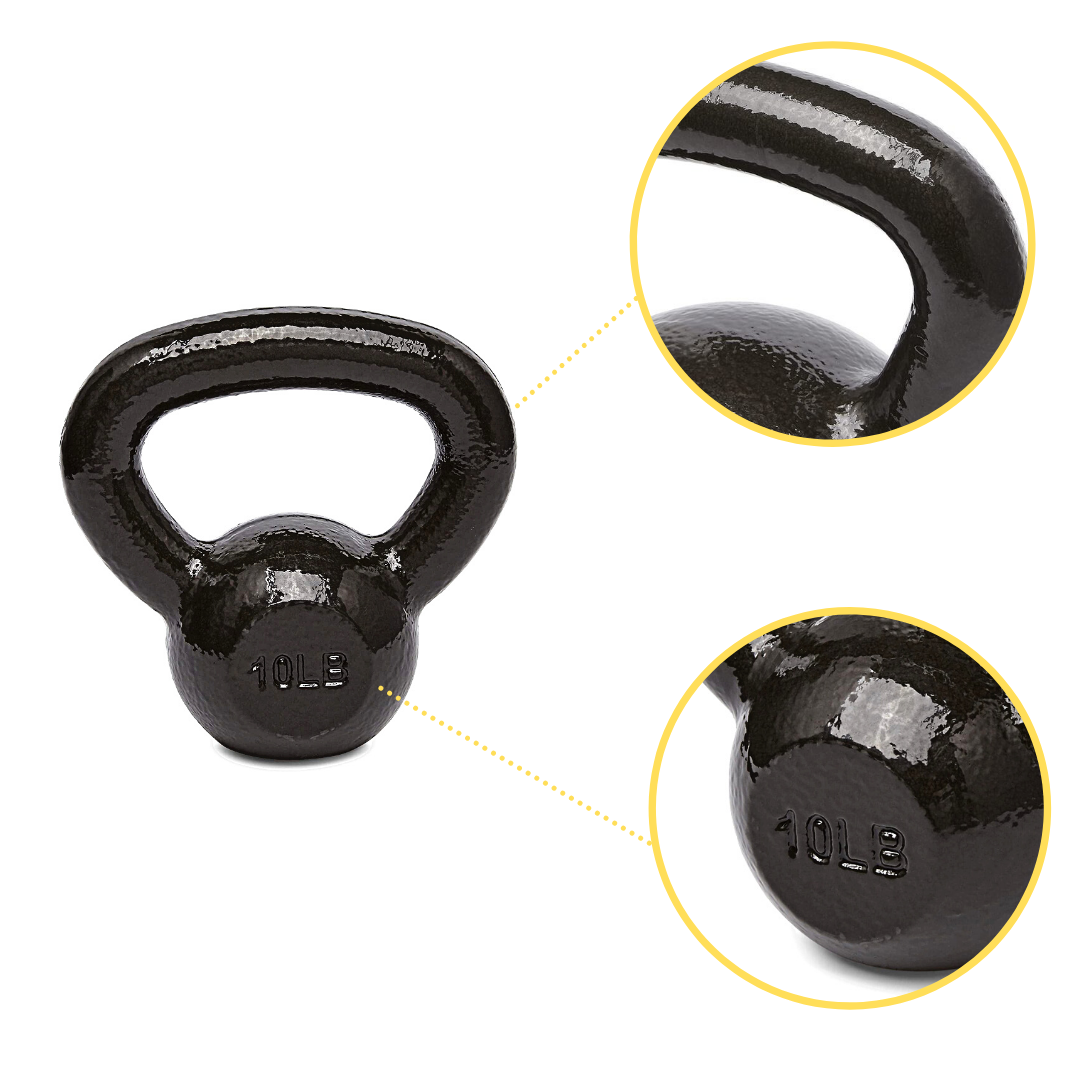 Kettlebell 10lb cast iron