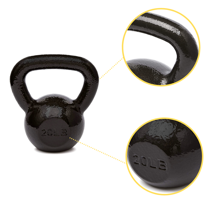 Kettlebell 20 lb cast iron