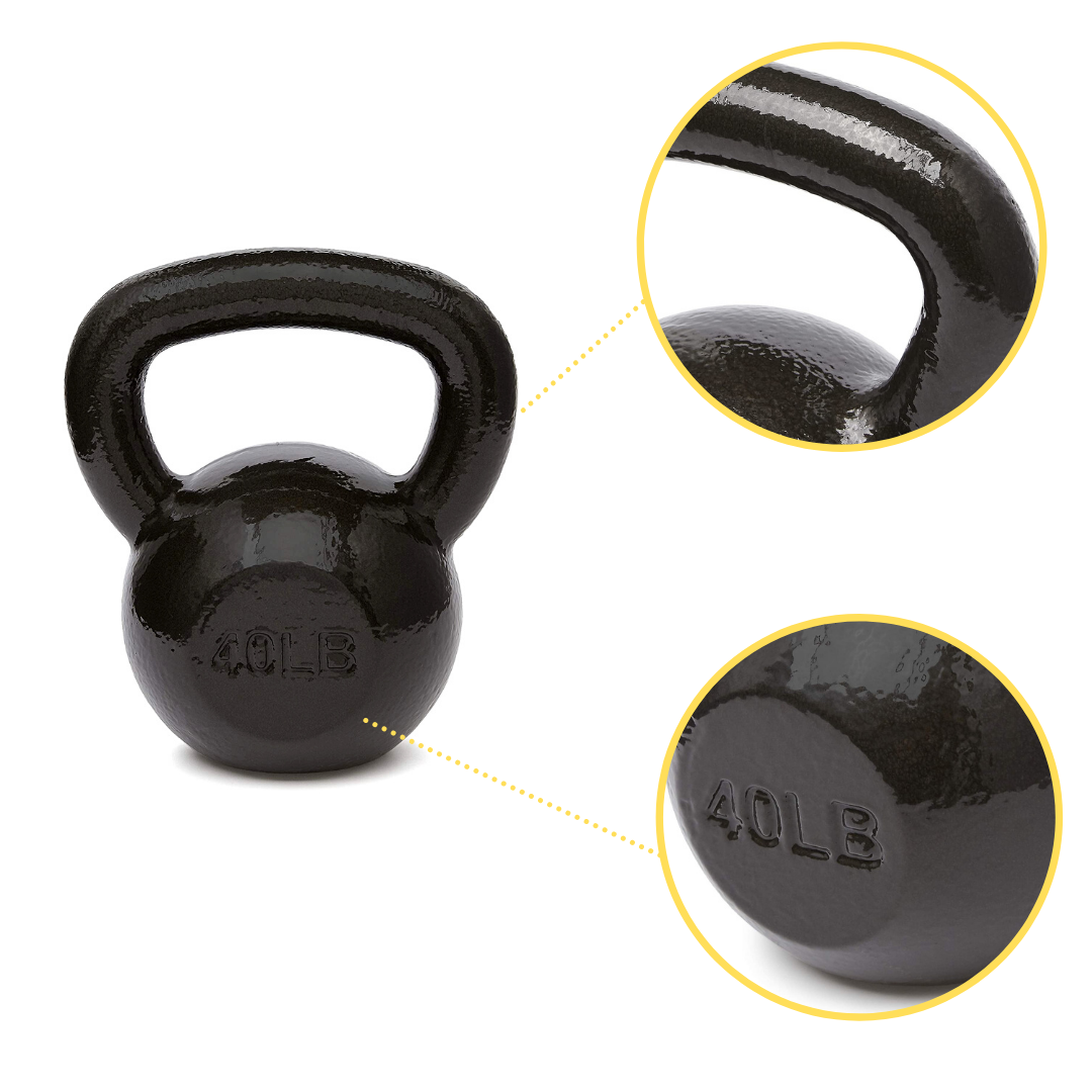 Kettlebell 40 lb cast iron