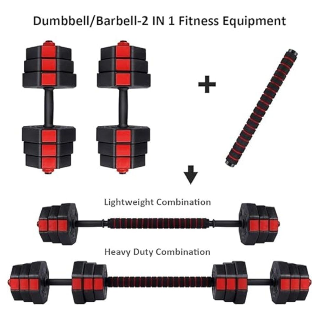 Octagon cement dumbbell 20kg set (3)