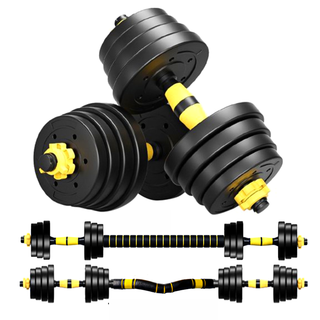 adjusatble dumbbell yellow