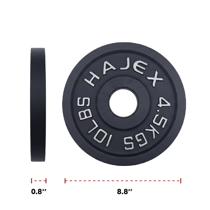 Cast Iron Weight Plates - Standard, Olympic in LBs, KGs