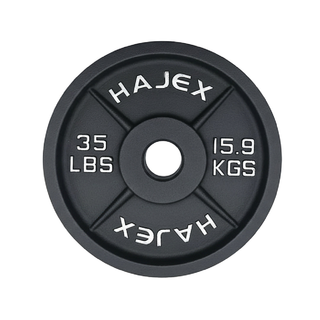 Cast Iron Weight Plates - Standard, Olympic in LBs, KGs