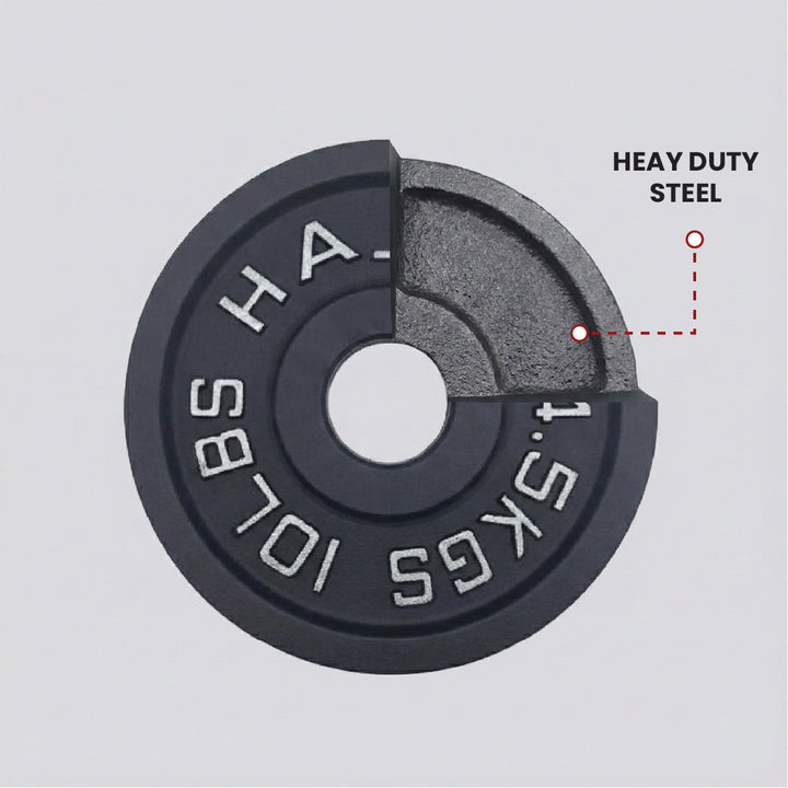 Cast Iron Weight Plates - Standard, Olympic in LBs, KGs