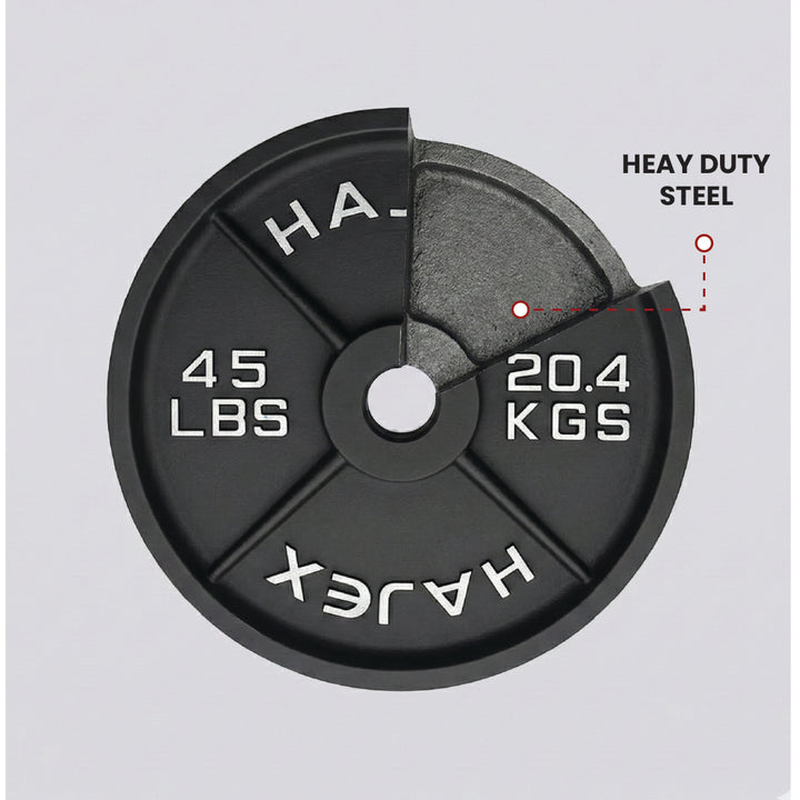Cast Iron Weight Plates - Standard, Olympic in LBs, KGs