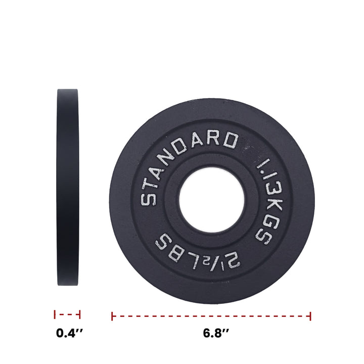 Cast Iron Weight Plates - Standard, Olympic in LBs, KGs