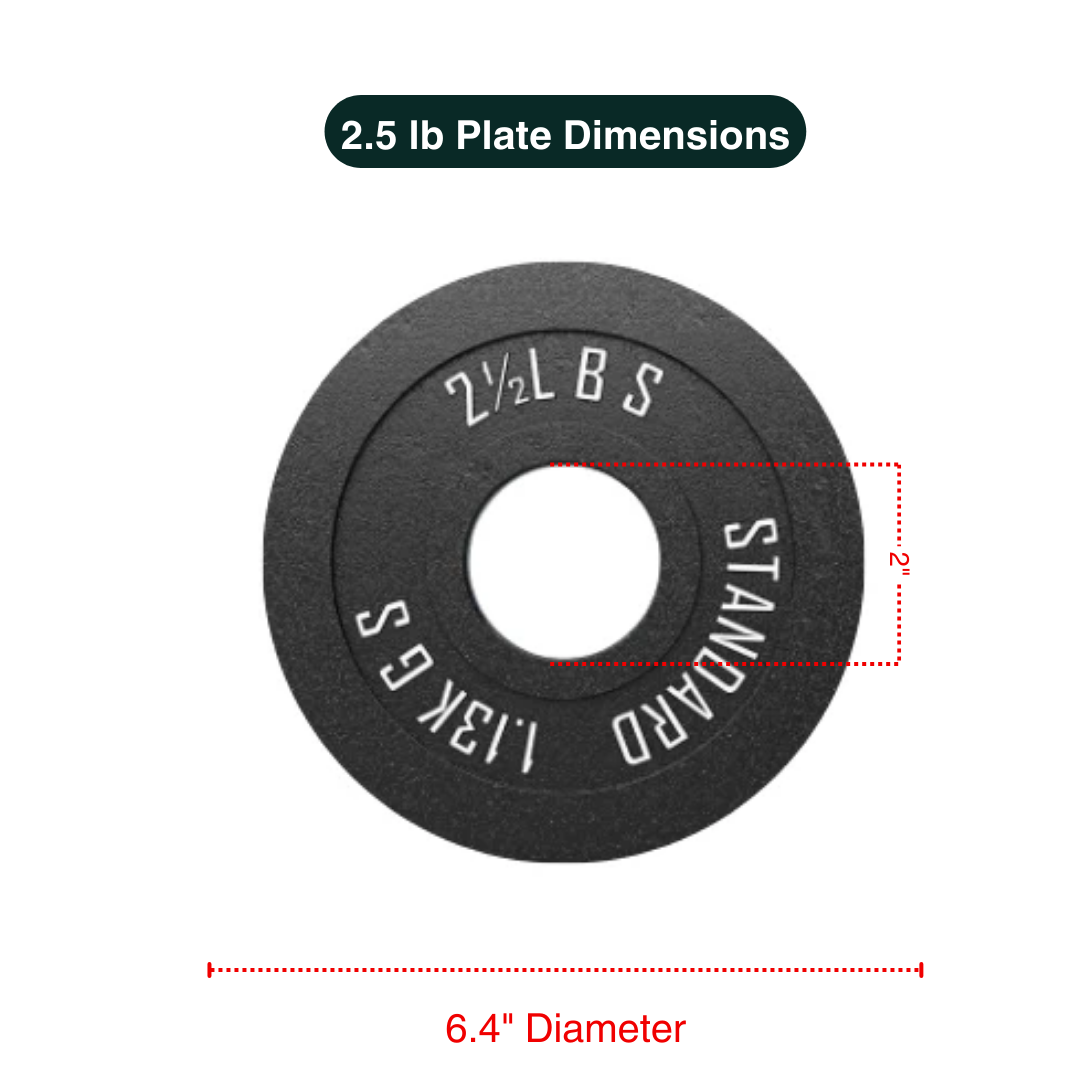 Cast Iron Weight Plate Stacks with Bar 2"