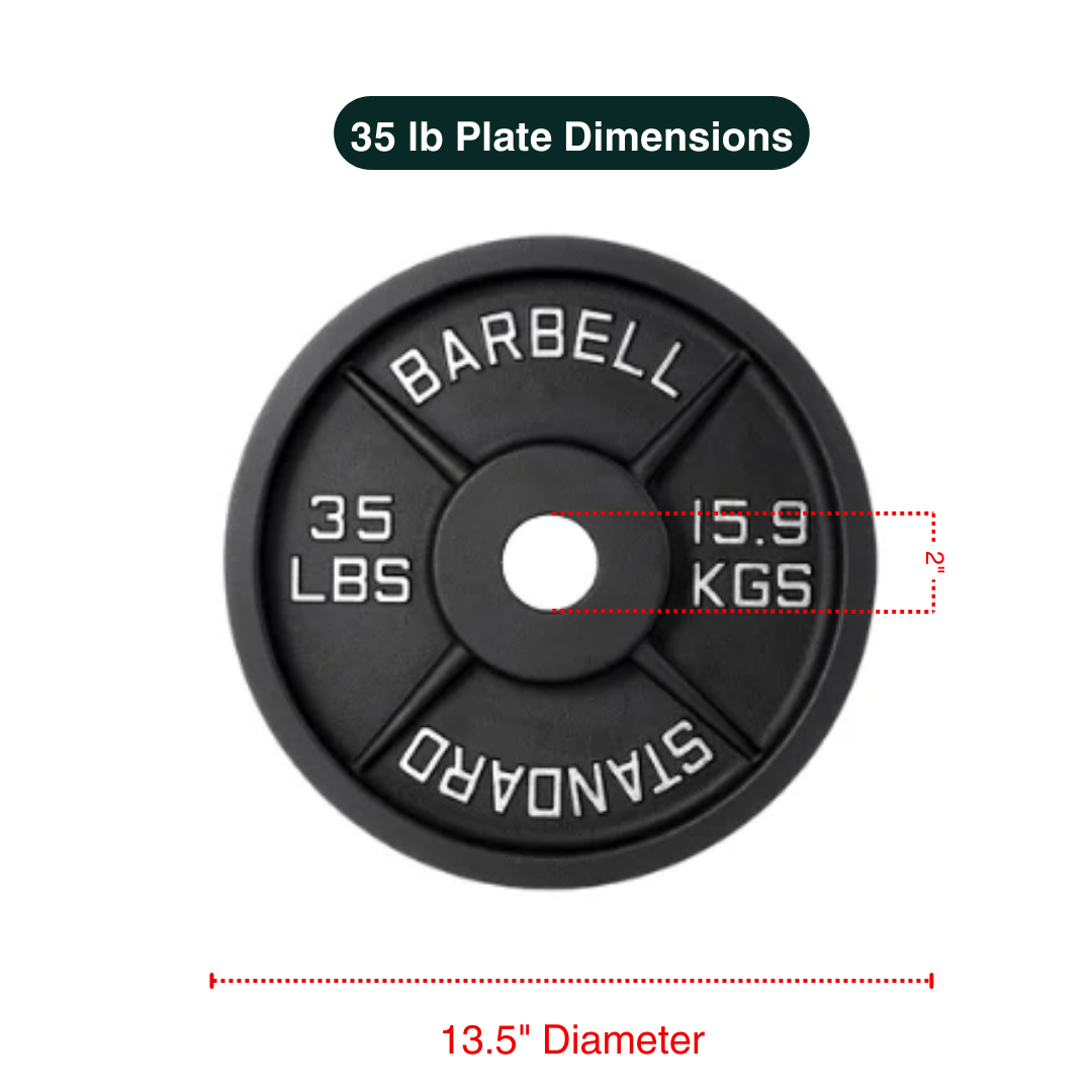 Piles de plaques de poids en fonte avec barre 2"