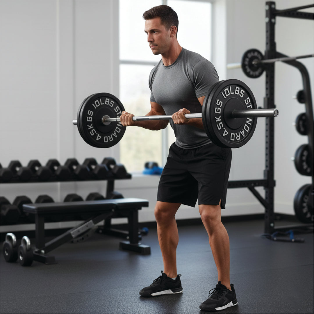 Plaques de poids en fonte – Standard et olympique en LB et KG