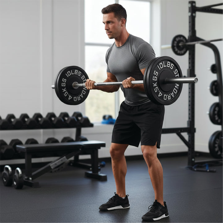 Plaques de poids en fonte – Standard et olympique en LB et KG