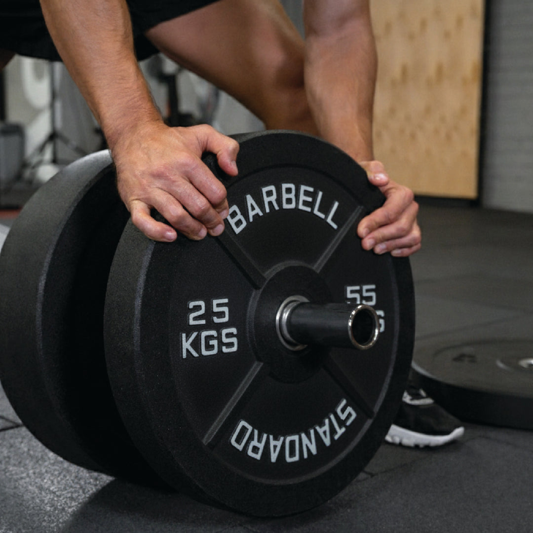 Plaques de poids en fonte – Standard et olympique en LB et KG