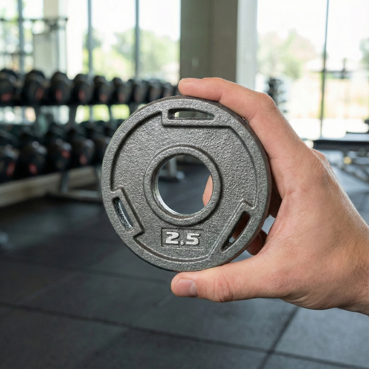 Plaques de poids en fonte HAJEX Tri Grip