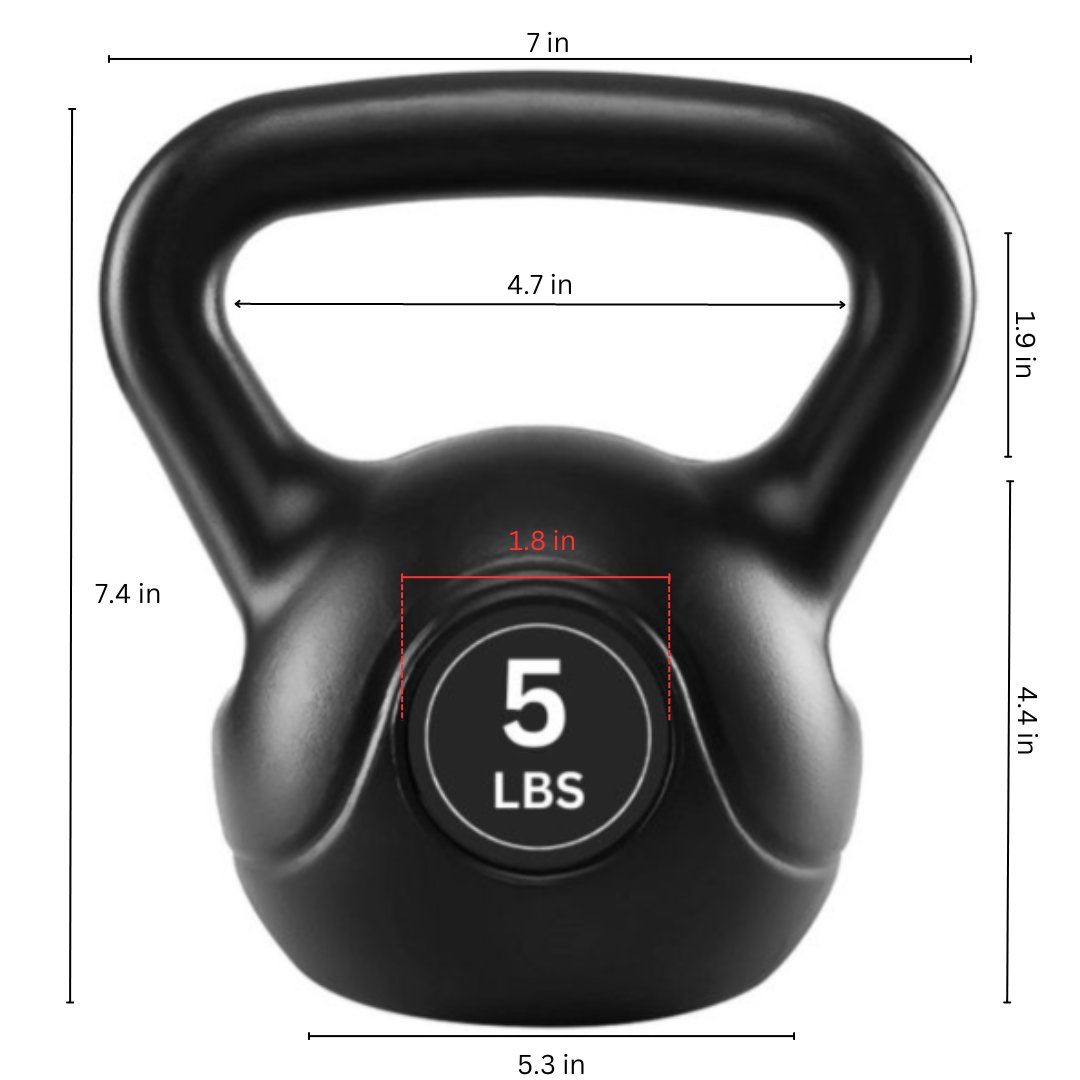 HAJEX Cast Iron Kettlebell 5 LB 2.27 KG (3)