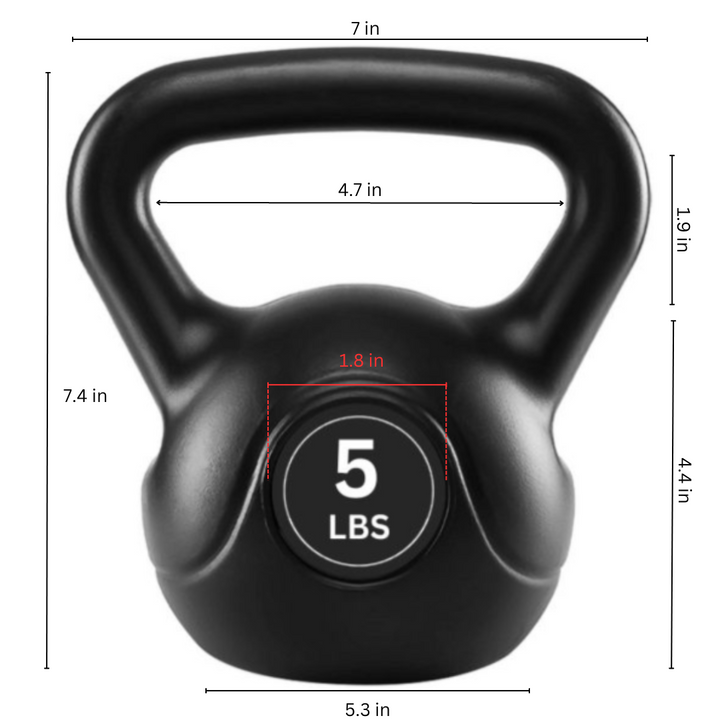 HAJEX Cast Iron Kettlebell 5 LB 2.27 KG (3)