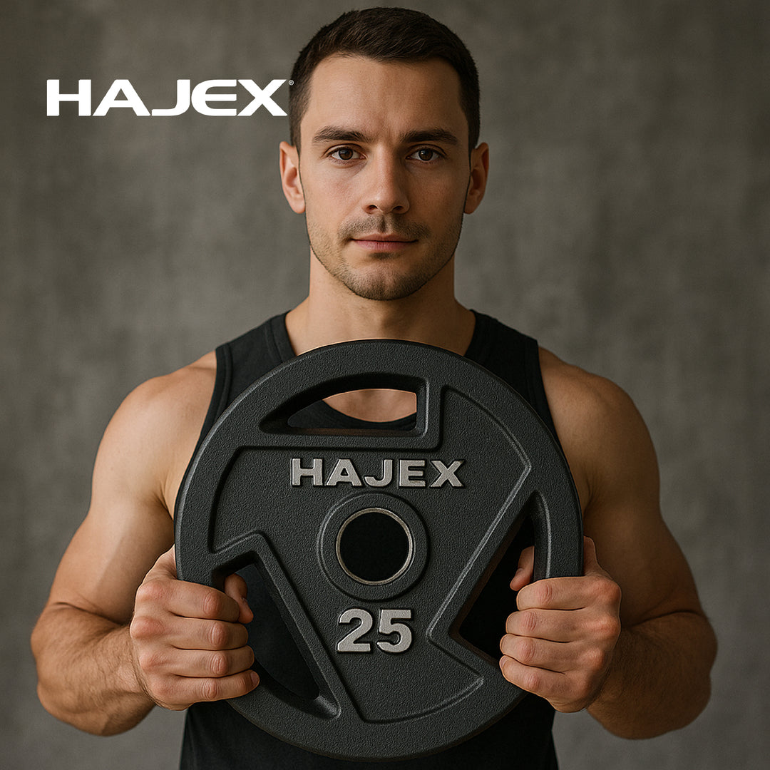 Plaques de poids en fonte HAJEX Tri Grip