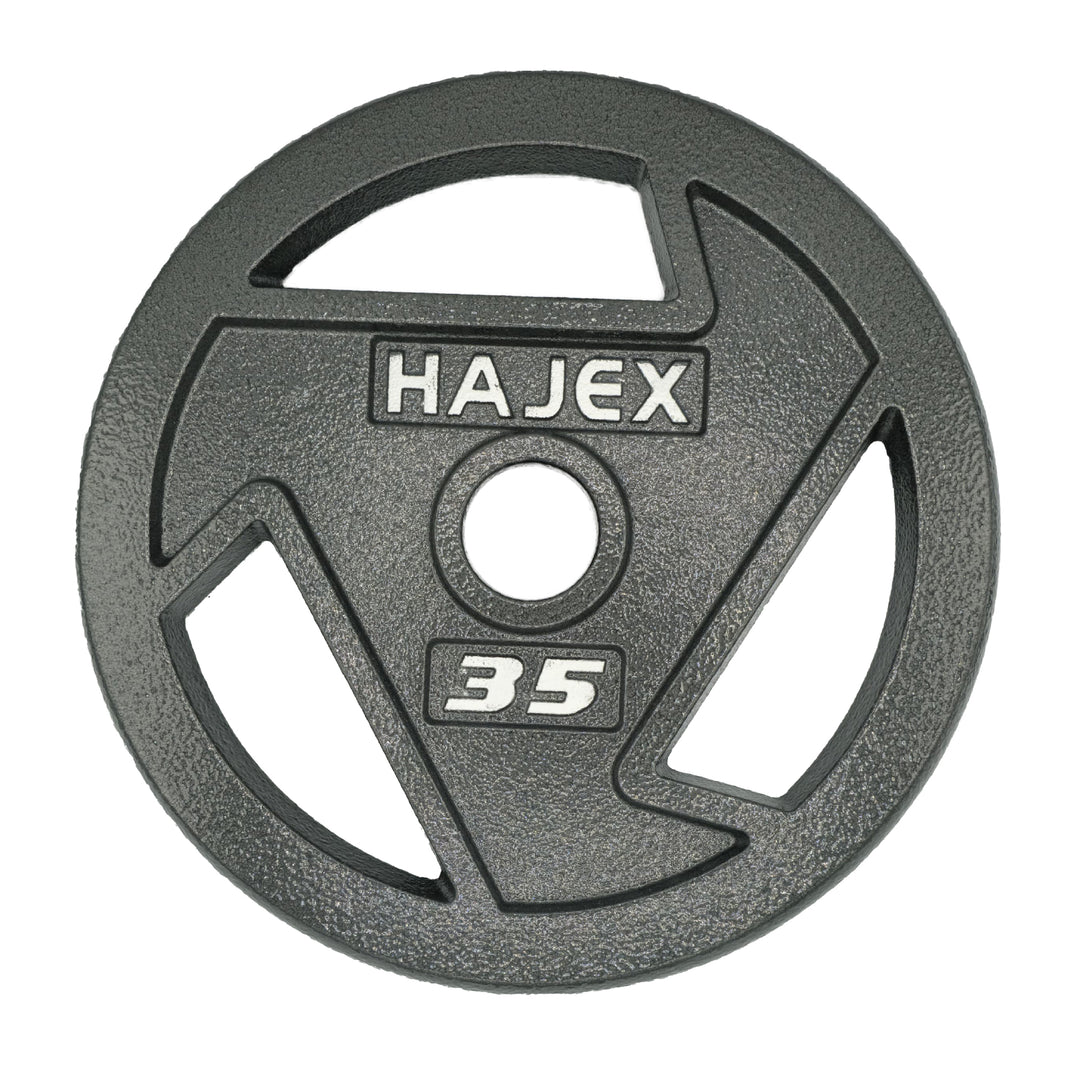 Plaques de poids en fonte HAJEX Tri Grip