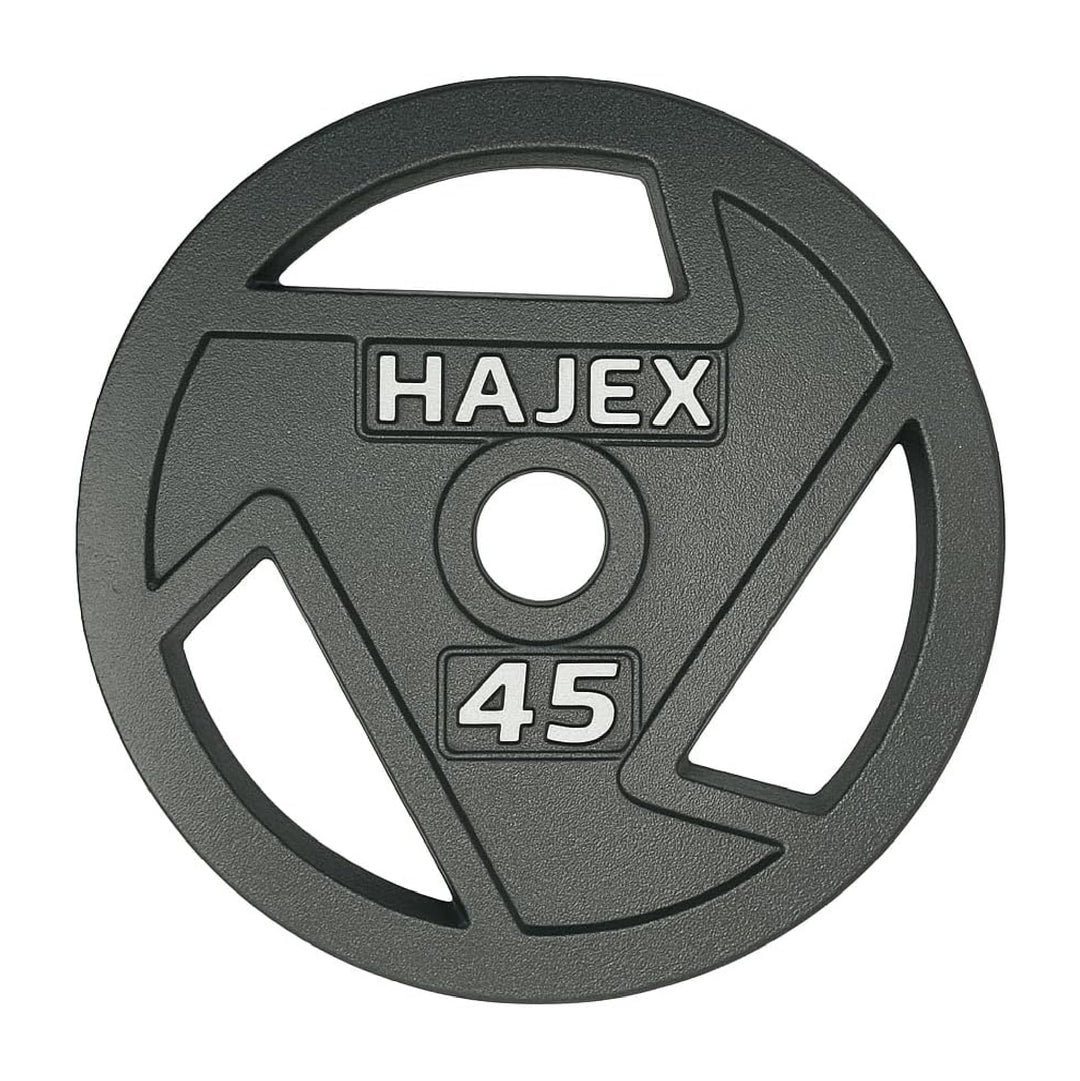 Plaques de poids en fonte HAJEX Tri Grip