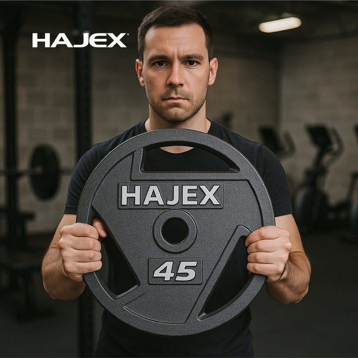 Plaques de poids en fonte HAJEX Tri Grip