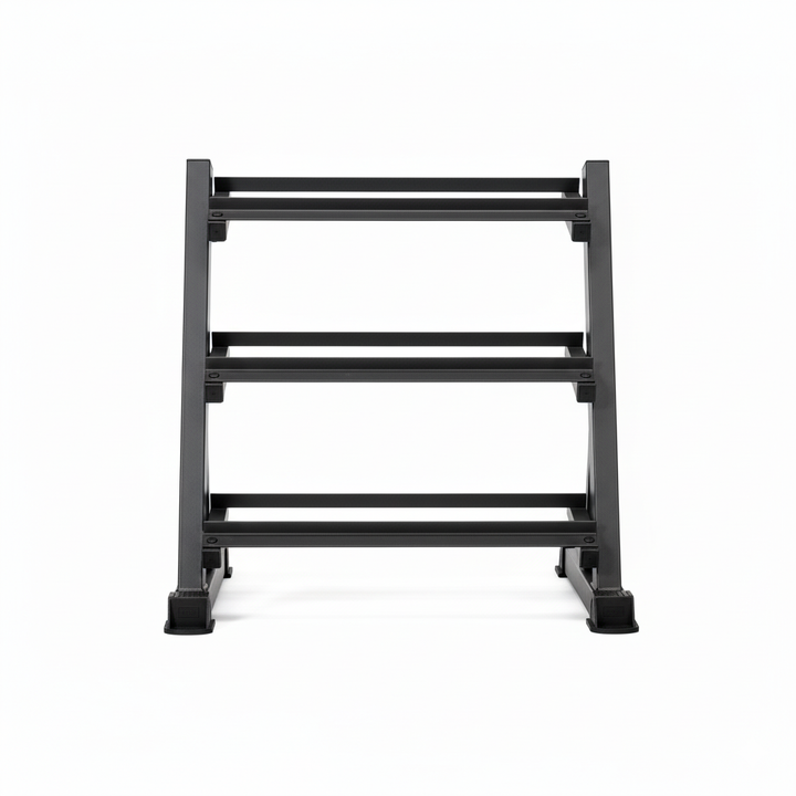 Supports d'haltères en acier verticaux et horizontaux (3, 6, 8, 10 niveaux)