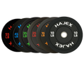 HAJEX black Olympic bumper weight plates