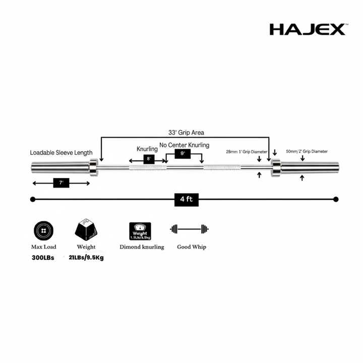 Barres d'haltères HAJEX
