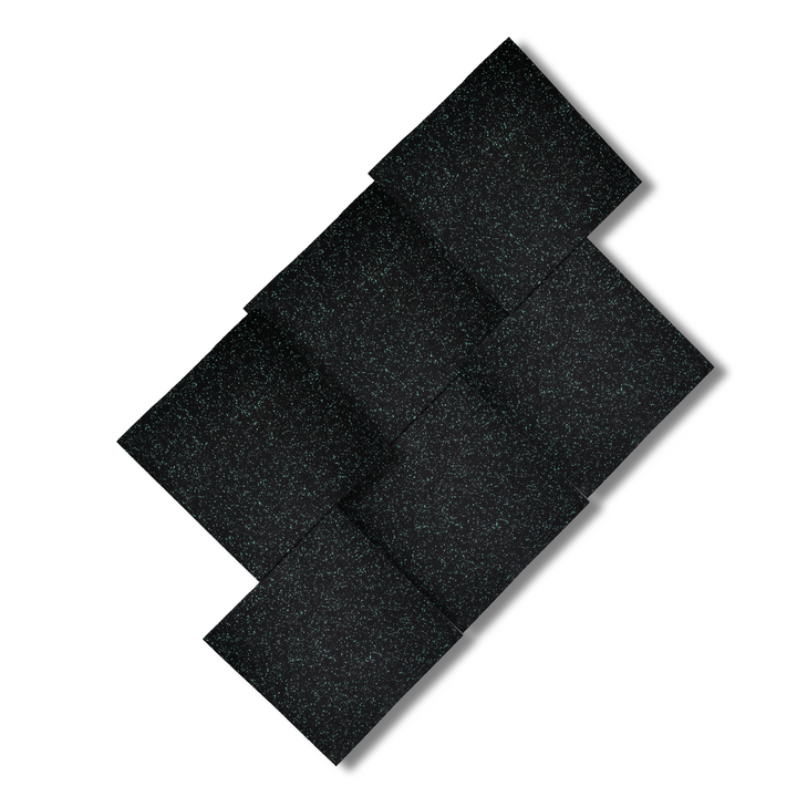 HAJEX Hard Floor Mats for Gym - Pack of 6