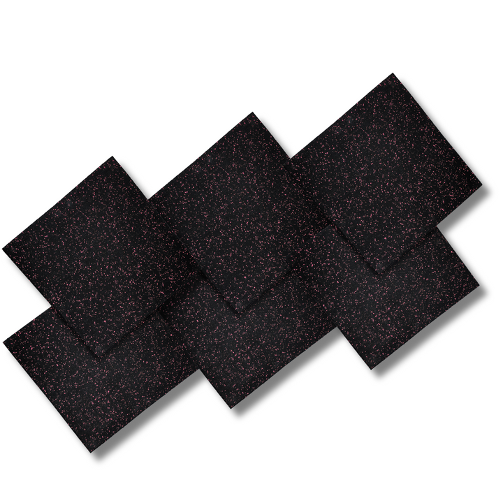 HAJEX Hard Floor Mats for Gym - Pack of 6