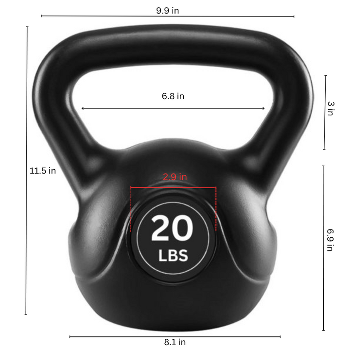 kettlebell 20 lbs size