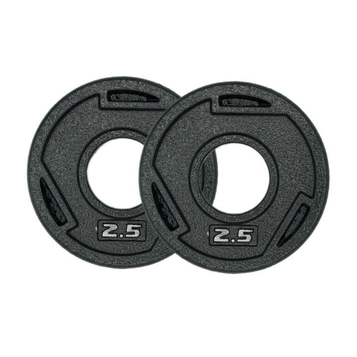 HAJEX Tri Grip Piles de plaques de poids en fonte avec barres 1" et 2"