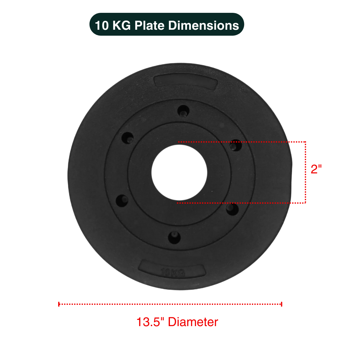 Standard & Olympic PVC Weight Plates in KG