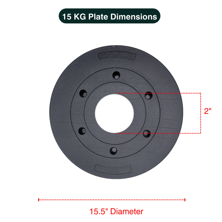 Standard & Olympic PVC Weight Plates in KG