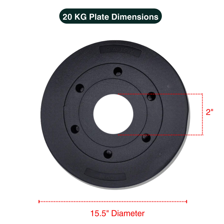 Standard & Olympic PVC Weight Plates in KG