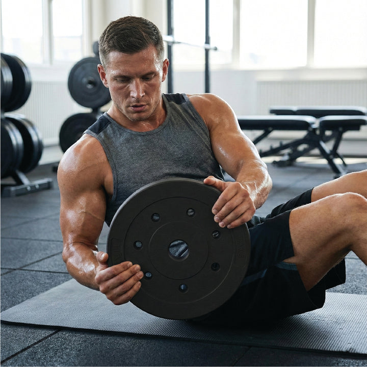 Plaques de poids standard en PVC en kg 1 pouce (trou de 1 pouce)