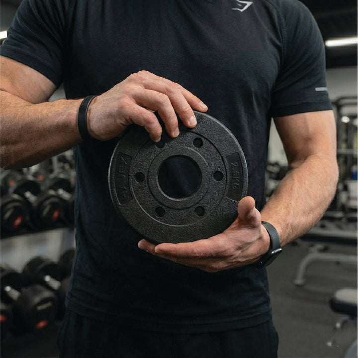 Plaques de poids standard en PVC en kg 1 pouce (trou de 1 pouce)