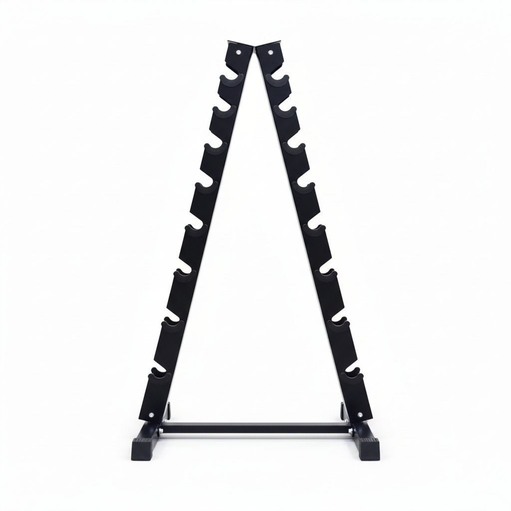 Supports d'haltères en acier verticaux et horizontaux (3, 6, 8, 10 niveaux)