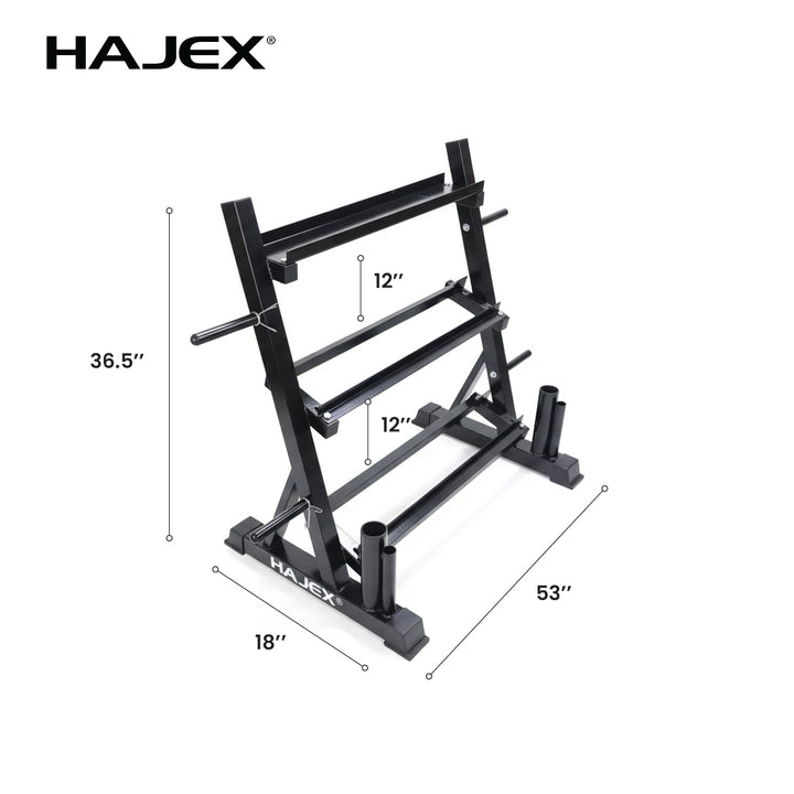 Supports d'haltères en acier verticaux et horizontaux (3, 6, 8, 10 niveaux)