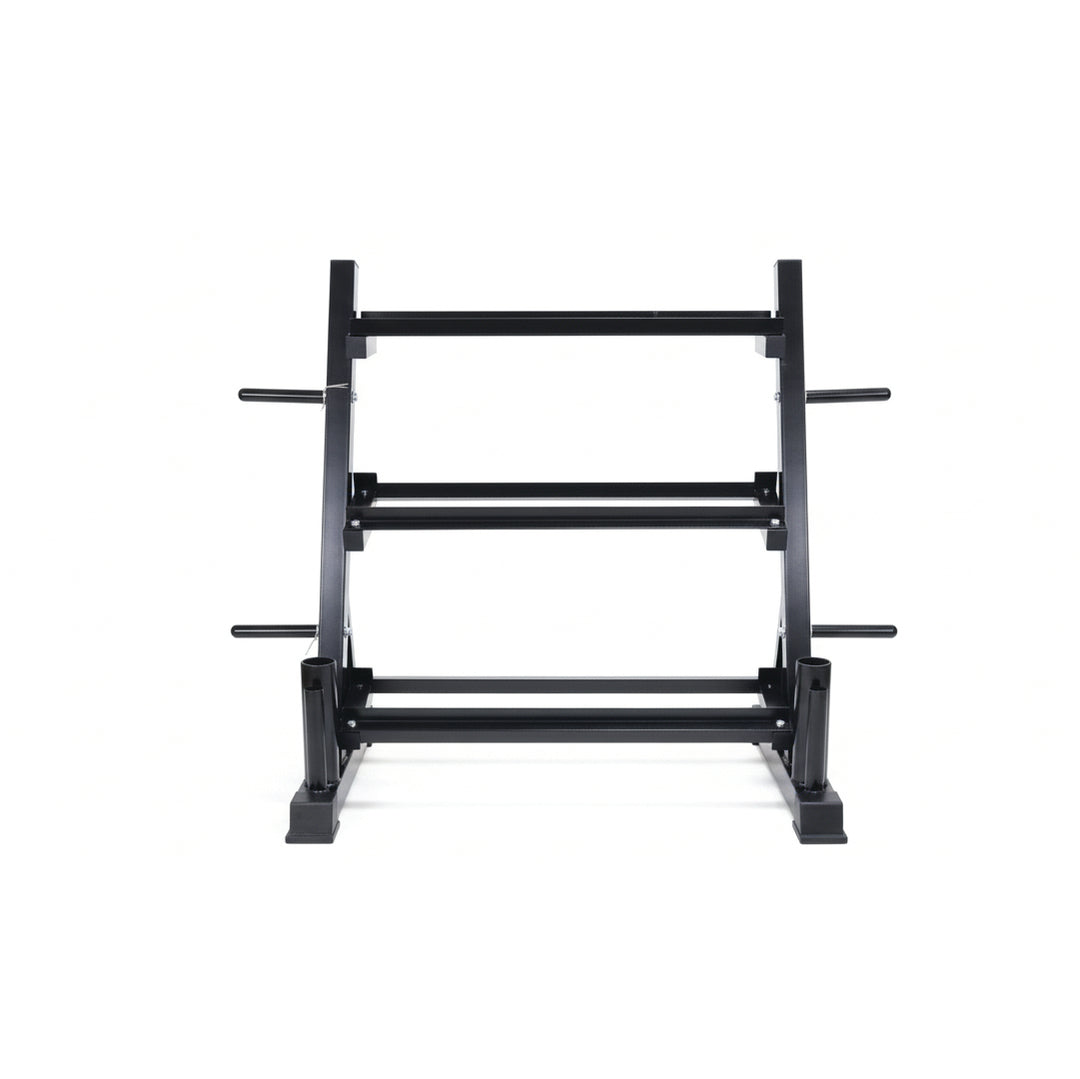 Supports d'haltères en acier verticaux et horizontaux (3, 6, 8, 10 niveaux)