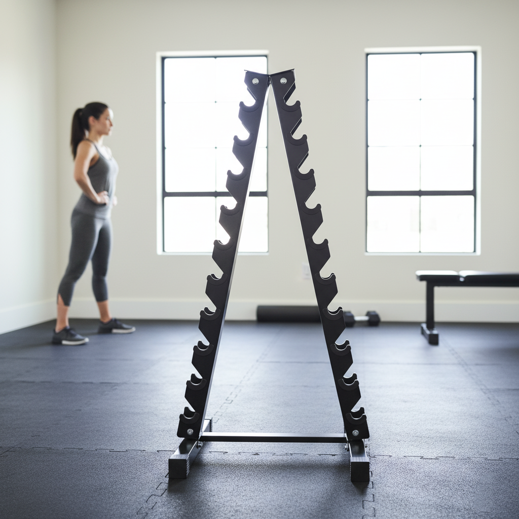 Supports d'haltères en acier verticaux et horizontaux (3, 6, 8, 10 niveaux)