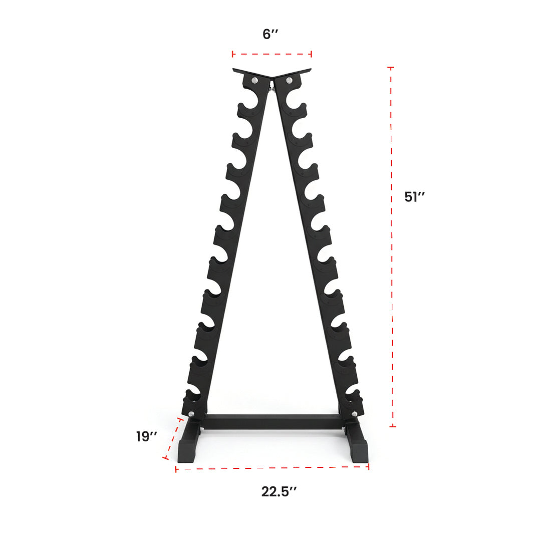 Supports d'haltères en acier verticaux et horizontaux (3, 6, 8, 10 niveaux)