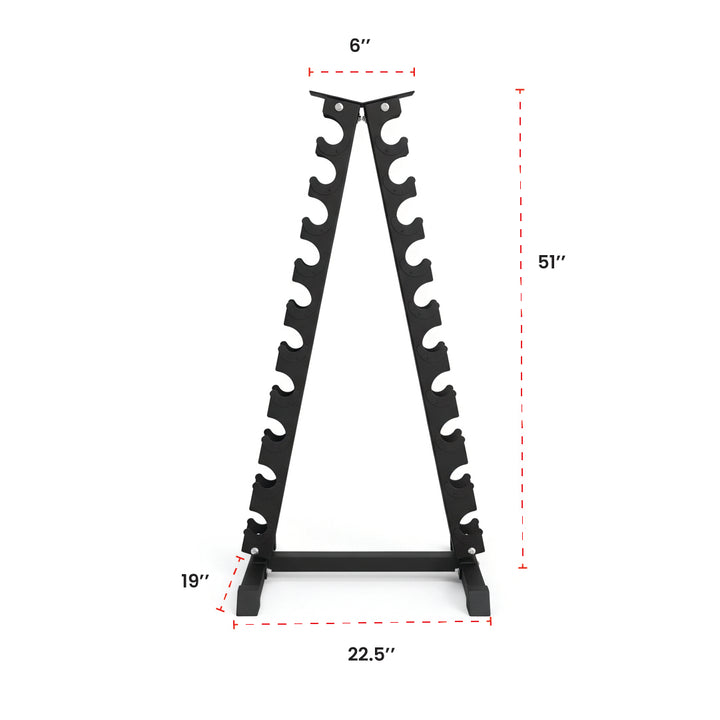 Supports d'haltères en acier verticaux et horizontaux (3, 6, 8, 10 niveaux)