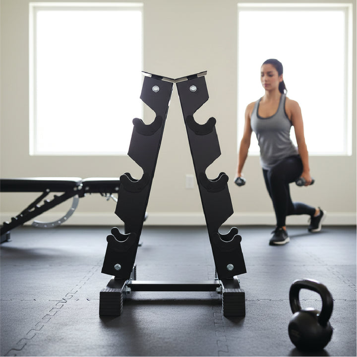 Supports d'haltères en acier verticaux et horizontaux (3, 6, 8, 10 niveaux)