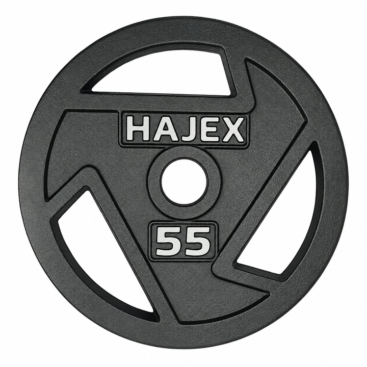 Plaques de poids en fonte HAJEX Tri Grip